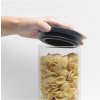 Voorraadbus 1,1 l, met grijs deksel, glas, Brabantia