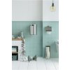 Toiletborstel met houder, glanzend staal, Brabantia