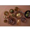 Dineerbord 27 cm, zwart/amber, Bitz