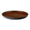 Dineerbord 27 cm, zwart/amber, Bitz