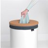 Wasmand 60 l, met kurken deksel, wit, Brabantia