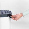 Wasmand 35 l, met kurken deksel, wit, Brabantia