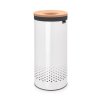 Wasmand 35 l, met kurken deksel, wit, Brabantia