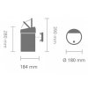 Touch prullenbak TOUCH BIN 3 l, zwart, Brabantia