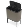 Touch prullenbak BO 3 x 11 l, platina, Brabantia