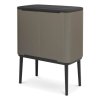 Touch prullenbak BO 3 x 11 l, platina, Brabantia