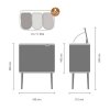 Touch prullenbak BO 3 x 11 l, platina, Brabantia
