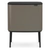 Touch prullenbak BO 3 x 11 l, platina, Brabantia