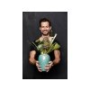 Vaas 25 cm, groen, keramiek, Bitz