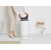 Wasmand 35 l, met kunststof deksel, wit, Brabantia