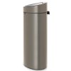 Touch prullenbak TOUCH BIN NEW 40 l, platina, Brabantia