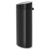 Touch prullenbak TOUCH BIN NEW 40 l, mat zwart, Brabantia