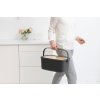 Broodtrommel met snijplank 39,5 cm, grijs, Brabantia