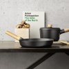 Koekenpan met anti-aanbaklaag NORDIC KITCHEN 28 cm, met een houten handvat, Eva Solo