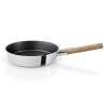 Koekenpan met anti-aanbaklaag NORDIC KITCHEN 24 cm, met houten handvat, roestvrij staal, Eva Solo