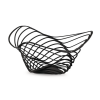 Fruitschaal TRINITY 26 cm, hoog, zwart, Alessi