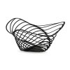 Fruitschaal TRINITY 26 cm, hoog model, zwart, Alessi