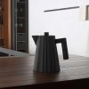 Waterkoker PLISSE 1 l, zwart, Alessi