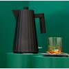 Waterkoker PLISSE 1 l, zwart, Alessi