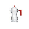 Espresso-percolator PULCINA 70 ml, rood, Alessi