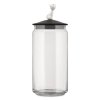 Voorraadbus voor kattenvoer MIOJAR 1,5 l, zwart, glas, Alessi