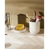 Tandenborstelbeker BIRILLO, wit, Alessi