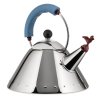 Fluitketel 9093 2 l, zilver/zwart, Alessi