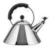 Fluitketel 9093 2 l, zilver/zwart, Alessi