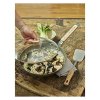 Pannendeksel 32 cm, met houten handvat, de Buyer