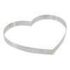 Bakring 22 cm, hartvormig, RVS, de Buyer