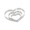 Bakring 22 cm, hartvormig, RVS, de Buyer