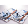 Sushiset BLUE AND WHITE SAKURA, 6-delig, MIJ
