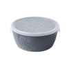 Eetkom BB BLACK 13 cm, 460 ml, met deksel, MIJ