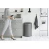 Touch prullenbak TOUCH BIN NEW 23 + 10 l, platina, Brabantia