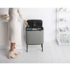 Touch prullenbak BO TOUCH BIN 3 x 11 l, mineraalgrijs, Brabantia