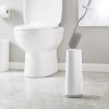 Toiletborstel met houder FLEX, wit en grijs, Joseph Joseph