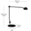 Tafellamp AQ01 45 cm, zwart, Fritz Hansen