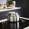 Pannenset ALCHIMY LOQY, 3-delig, zilver, roestvrij staal, de Buyer