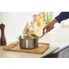 Afneembaar handvat LOQY, set van 2 stuks, bruin, hout, de Buyer