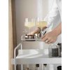 Serveertrolley A-COCKTAIL 66 cm, grijs, metaal, Zone Denmark