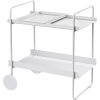 Serveertrolley A-COCKTAIL 66 cm, grijs, metaal, Zone Denmark