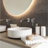 Tandenborstelbeker RIM 14 cm, wit, aluminium, Zone Denmark
