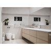Toiletborstel met houder RIM 38 cm, wandmontage, wit, aluminium, Zone Denmark