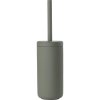 Toiletborstel met houder UME 39 cm, olijfgroen, keramiek, Zone Denmark