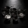 Pannenset ADAMANT, 3-delig, zwart, aluminium, Fissler