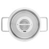 Pannenset PURE, 5-delig, zilver, roestvrij staal, Fissler