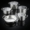Lage braadpan ORIGINAL PROFI 24 cm, zilver, roestvrij staal, Fissler
