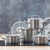 Lage braadpan ORIGINAL PROFI 24 cm, zilver, roestvrij staal, Fissler