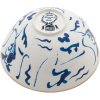 Serveerschaal DIESEL CLASSICS ON ACID KOI 18 cm, wit/blauw, porselein, Seletti