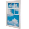 Decoratieve wandlamp WINDOW #1 90 x 57 cm, wit, hout/acryl, Seletti